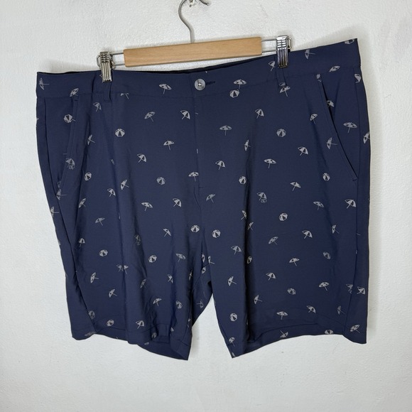 Puma Arnold Palmer Umbrella Shorts Golf Men's US 42 Preppy Golfing Novelty Blue - Picture 1 of 9